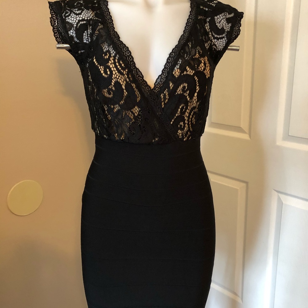 NWOT Black Lace Dress
